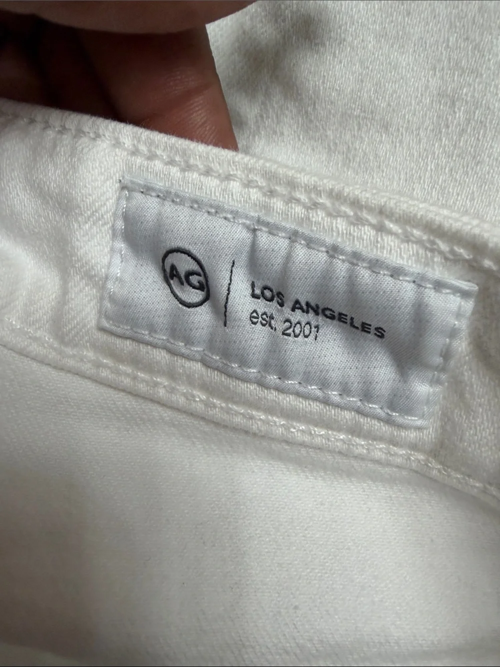 ag Alexxis white bootcut high rise vintage fit jeans 25
